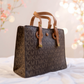 espresso lily monogram shopper