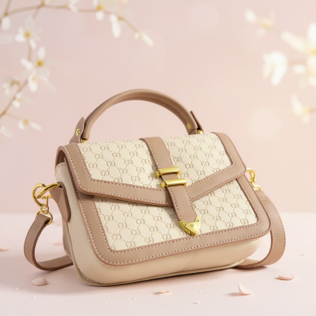 champagne rose luxe flap