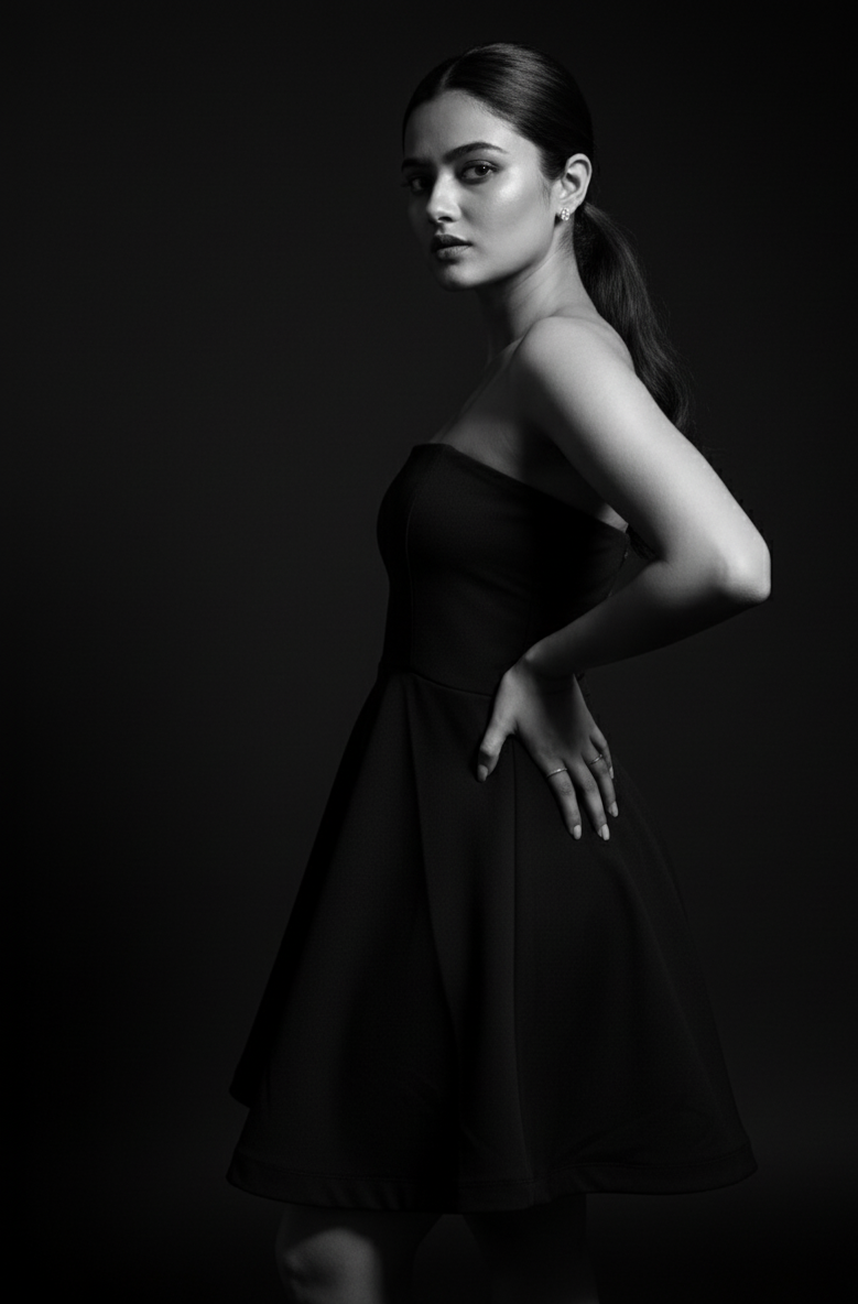 Valèna Black Convertible Dress - 3-Way Strapless Mini Dress