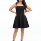Valèna Black Convertible Dress - 3-Way Strapless Mini Dress