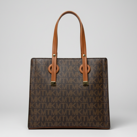 espresso lily monogram shopper