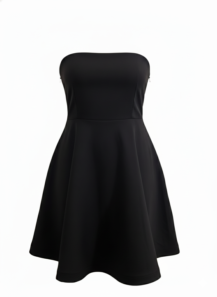 Valèna Black Convertible Dress - 3-Way Strapless Mini Dress