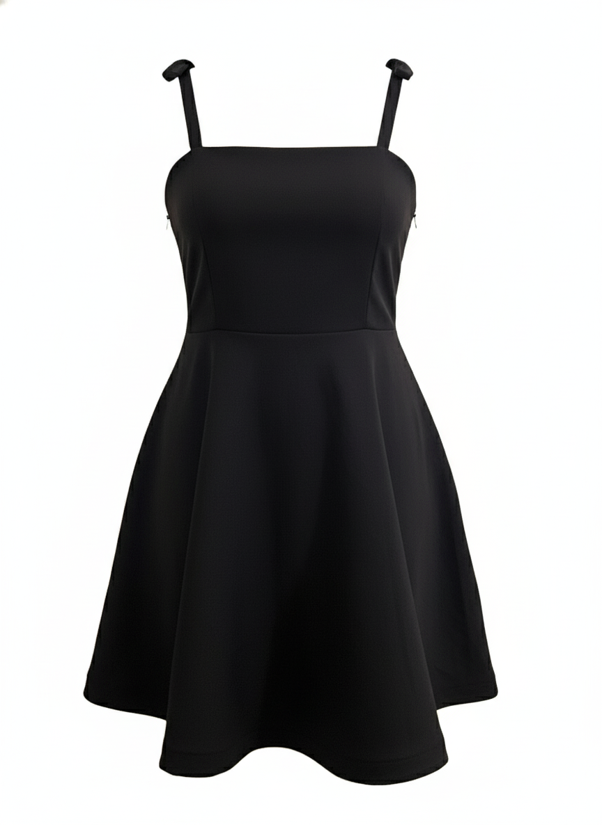 Valèna Black Convertible Dress - 3-Way Strapless Mini Dress
