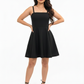 Valèna Black Convertible Dress - 3-Way Strapless Mini Dress
