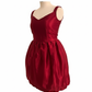 Ruby Red Corset Back Cocktail Dress - Lace-Up Party Dress