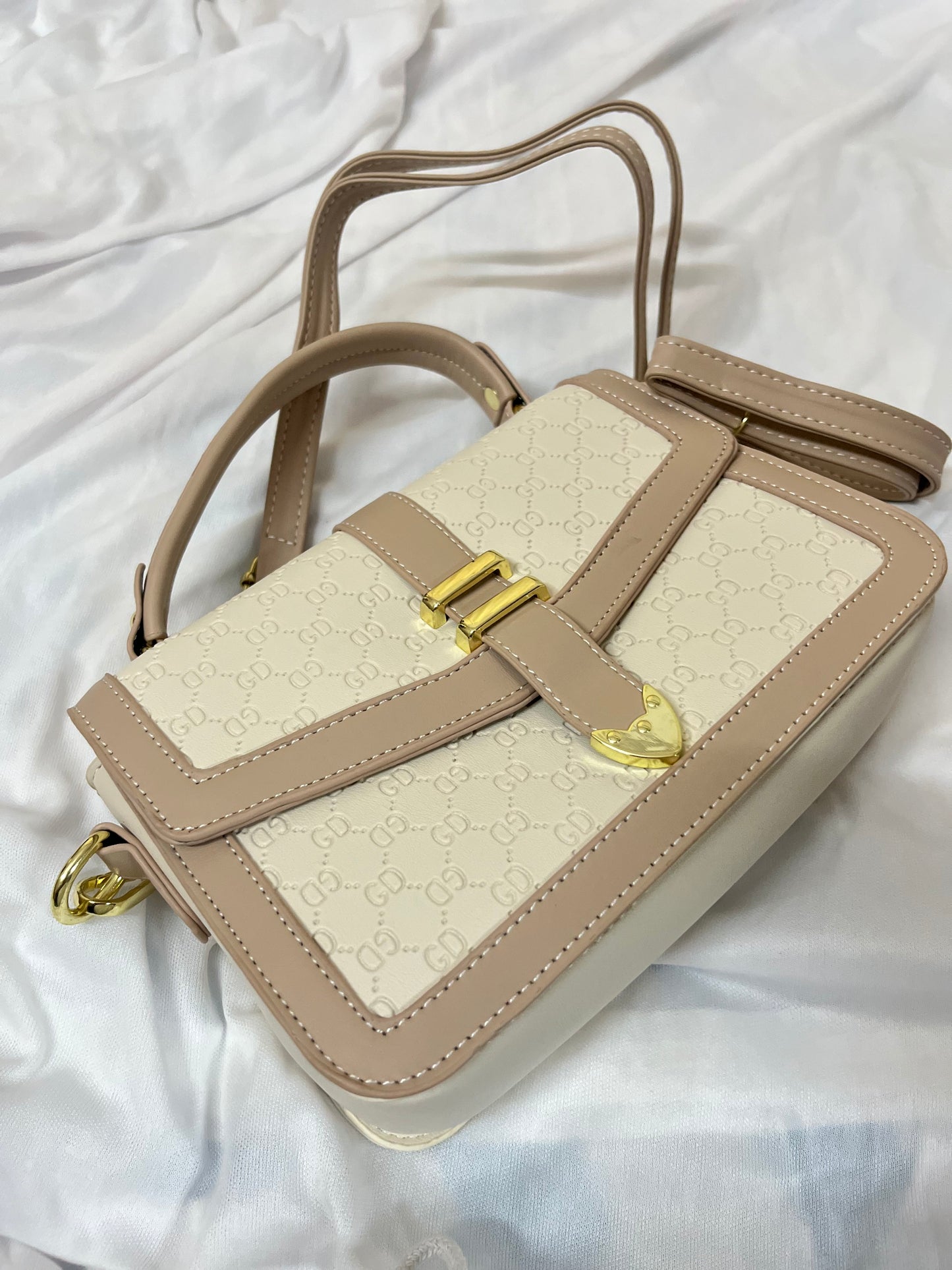 champagne rose luxe flap