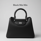 black min min structured bag